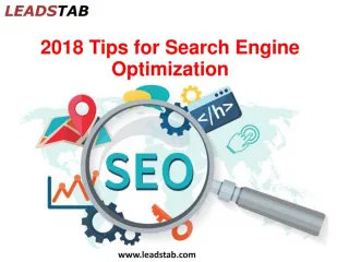 2018 tips for search engine optimization - slide 1