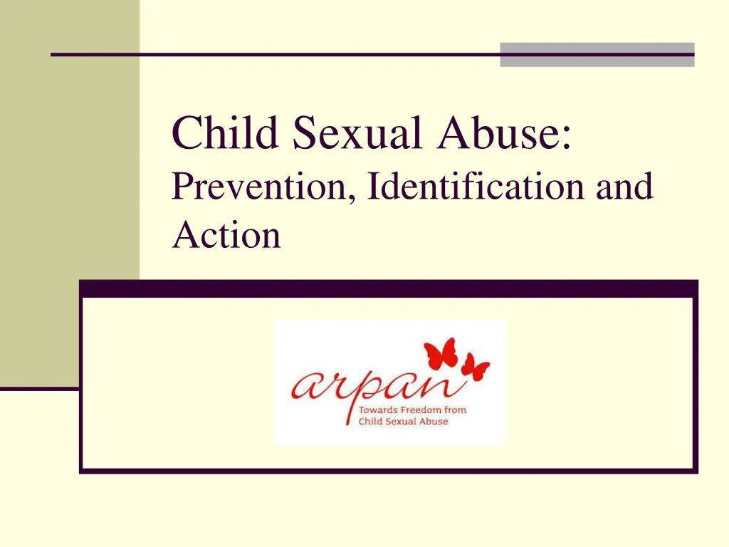 child sexual abuse prevention identification