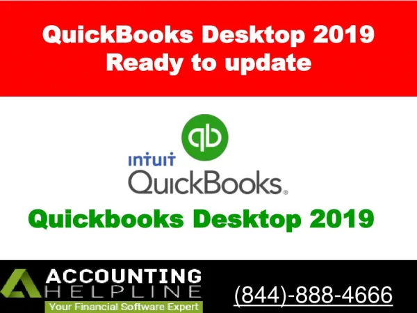 QuickBooks Desktop 2019 - Ready to update
