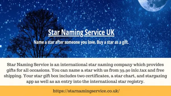 Dedicate A Star - Star Naming Service UK