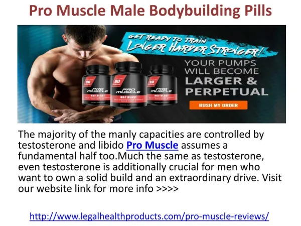 Pro Muscle Male Bodybuilding Pills