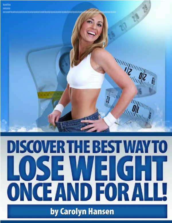 The Weight Loss Motivation Bible by Carolyn Hansen PDF EBook