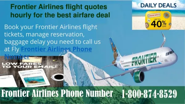 Dial Frontier Airlines Booking Phone Number 1-800-874-8529 for quick information