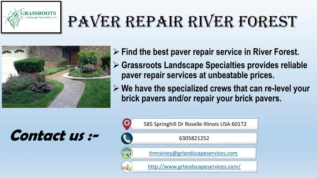 paver repair river forest