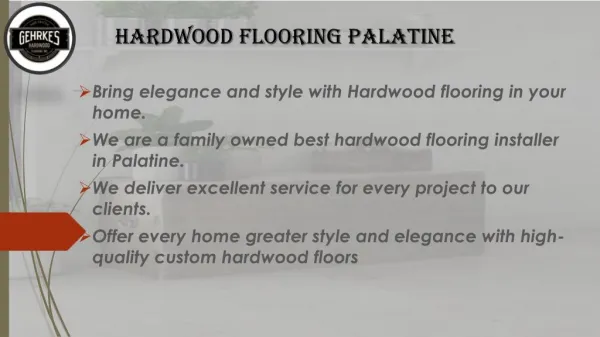 Hardwood Flooring Palatine