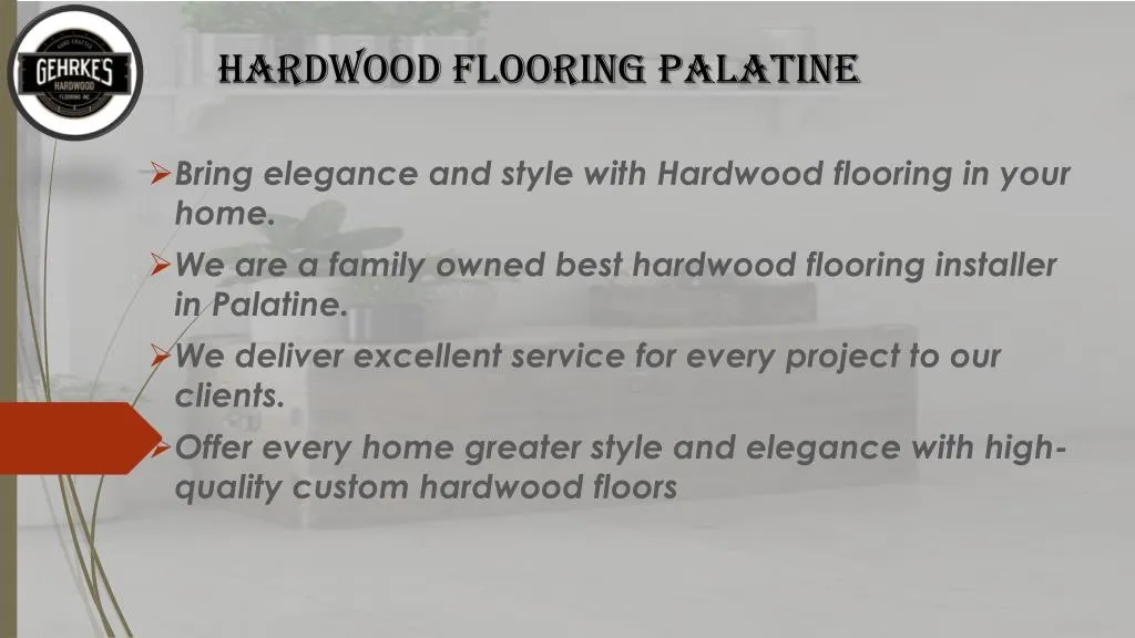 hardwood flooring palatine