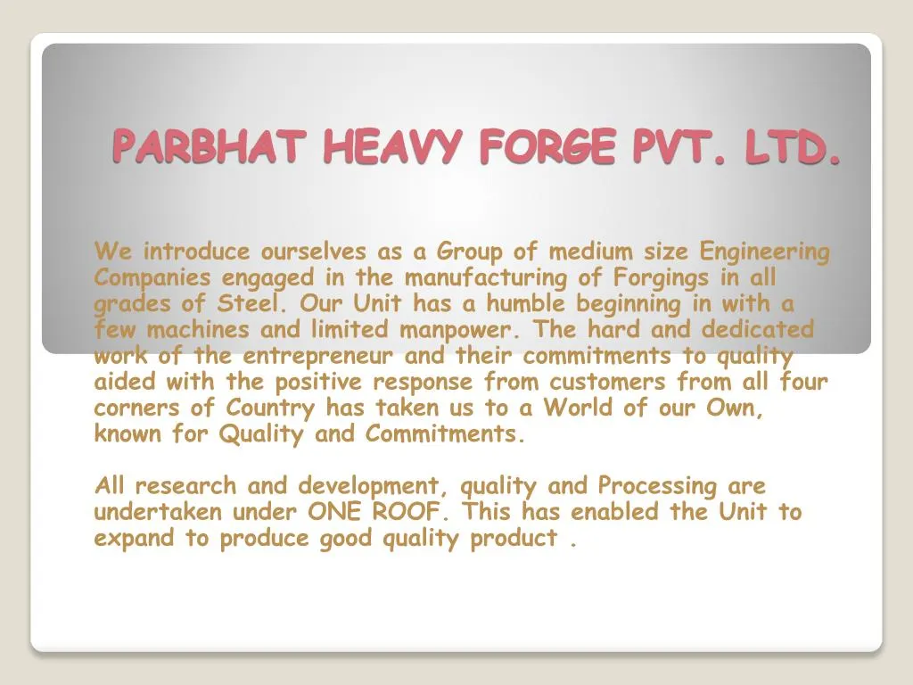 parbhat heavy forge pvt ltd