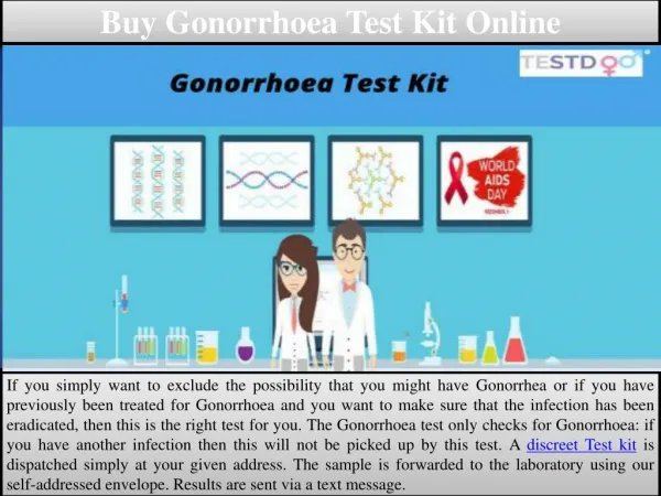 Buy Gonorrhoea Test Kit Online