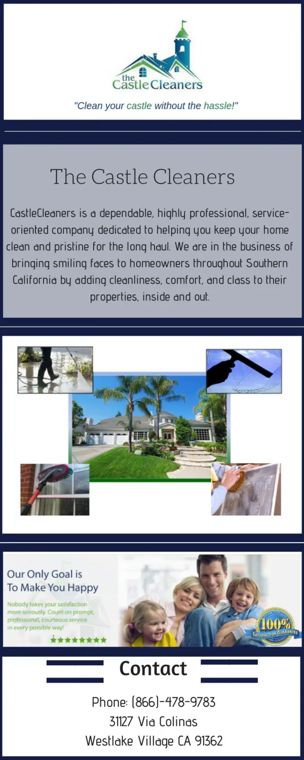 Castle Cleaners - Pressure Washing, Gutter, Windows, Air Ducts