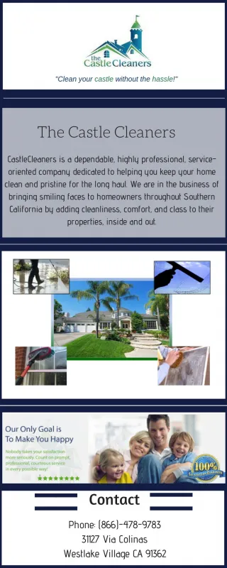 Castle Cleaners - Pressure Washing, Gutter, Windows, Air Ducts - slide 1