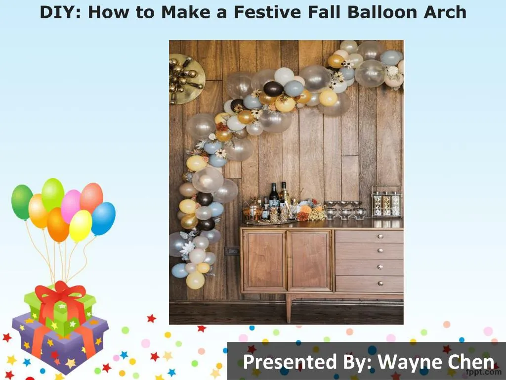 diy how to make a festive fall balloon arch