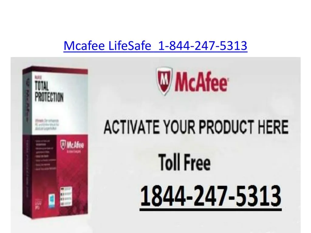 mcafee lifesafe 1 844 247 5313