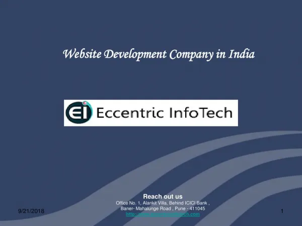 Digital Marketing Company, Agency in India- Eccentric Infotech