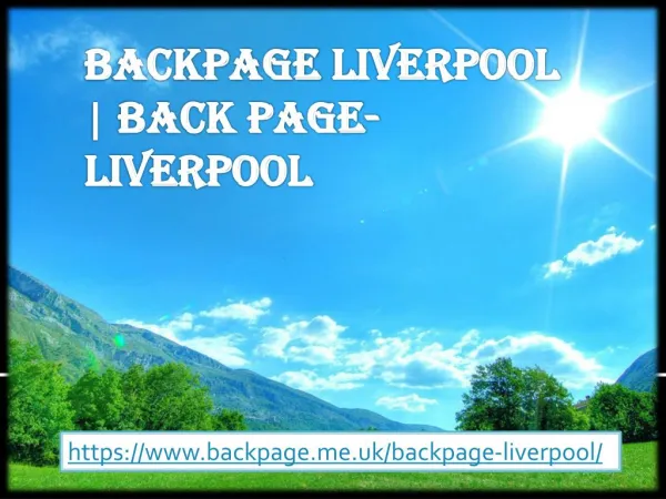 Backpage Liverpool | back page- Liverpool