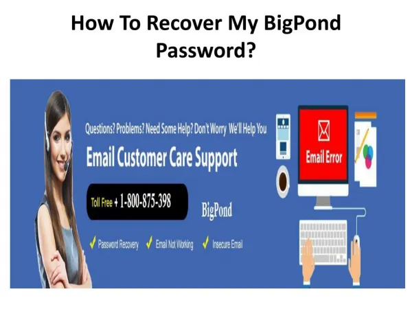 How To Recover My Bigpond Password?