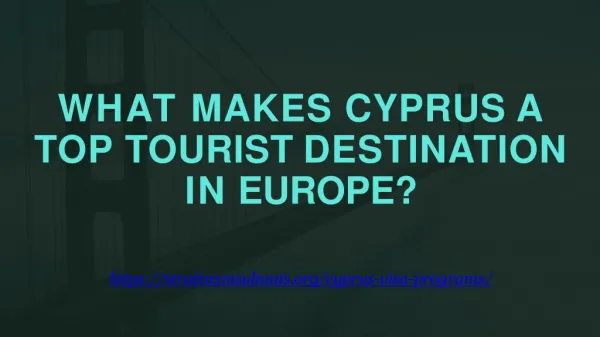 What Makes Cyprus a Top Tourist Destination in Europe?