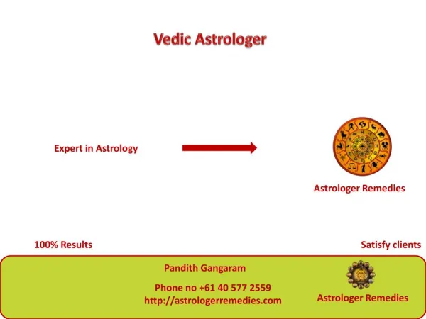 Astrologer Remedies - Love and Marriage Problems Specialist.