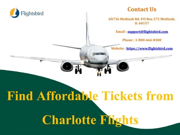 Cheap Flights from Charlotte (CLT)