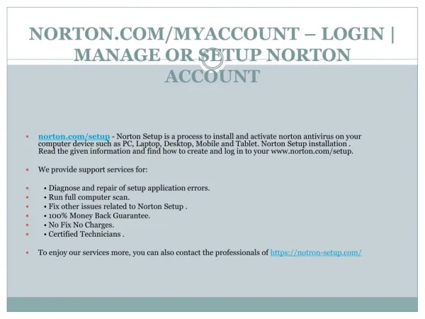 norton com myaccount login manage or setup norton account