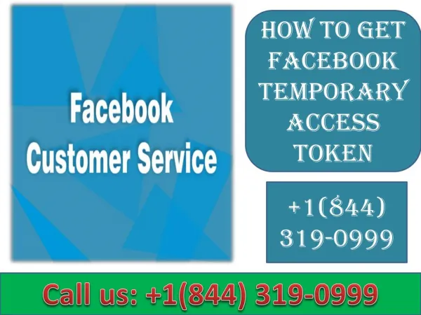 How to Get Facebook Temporary Access Token | Call 1-844-319-0999