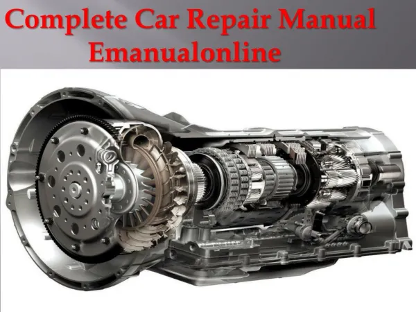 Car Repair Manuals - Emanualonline