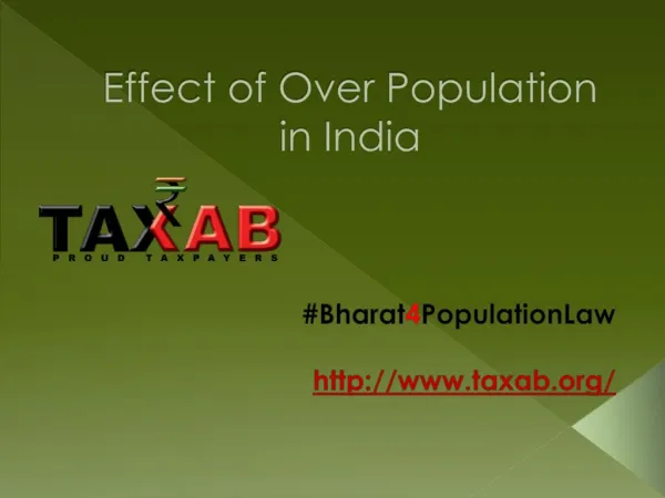 Effect of OverPopulation in India | Taxab