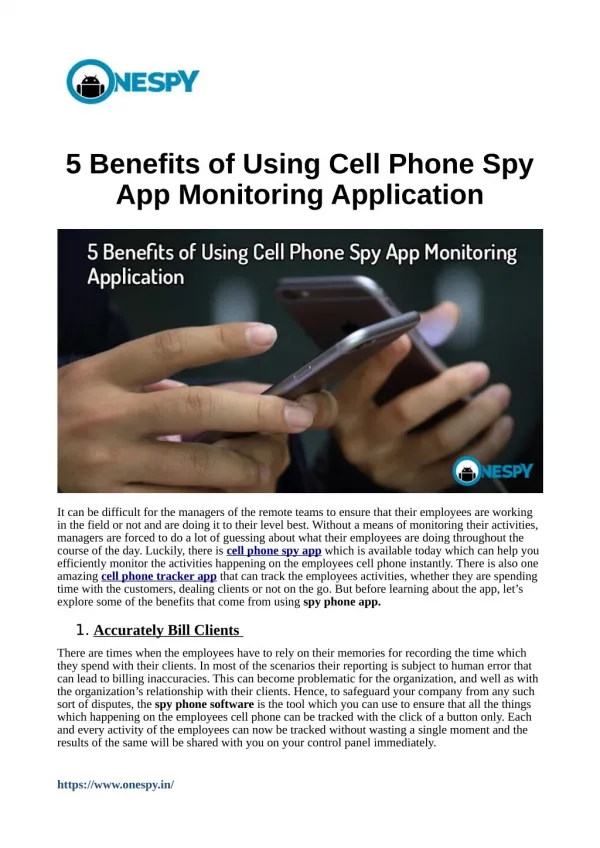 5 Benefits of Using Cell Phone Spy App Monitoring Application