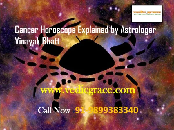 Cancer Horoscope Explained by Astrologer Vinayak Bhatt