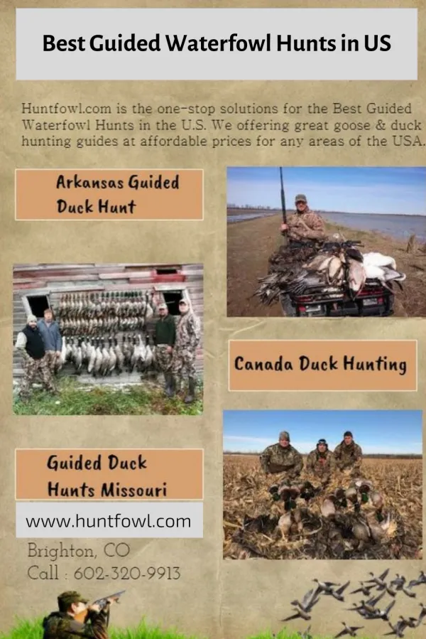 Best Guided Waterfowl Hunts in US