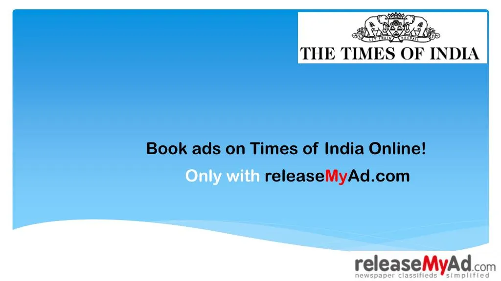 book ads on times of india online