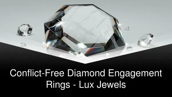 Conflict-Free Diamond Engagement Rings - Lux Jewels