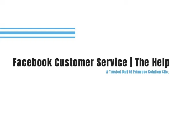 Facebook Customer Support - Updated | Resolve Your Facebook Issues !!!
