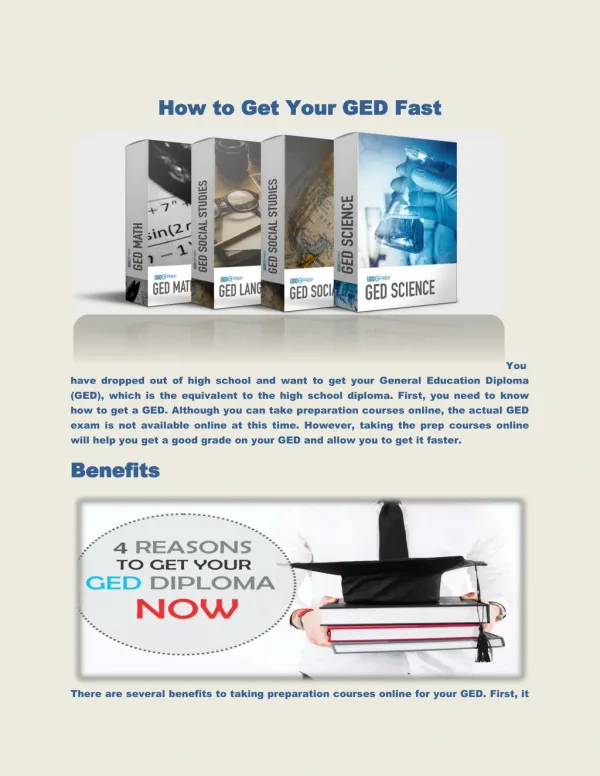 How to Get Your GED Fast