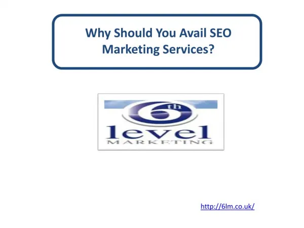 Why Should You Avail SEO Marketing Services?