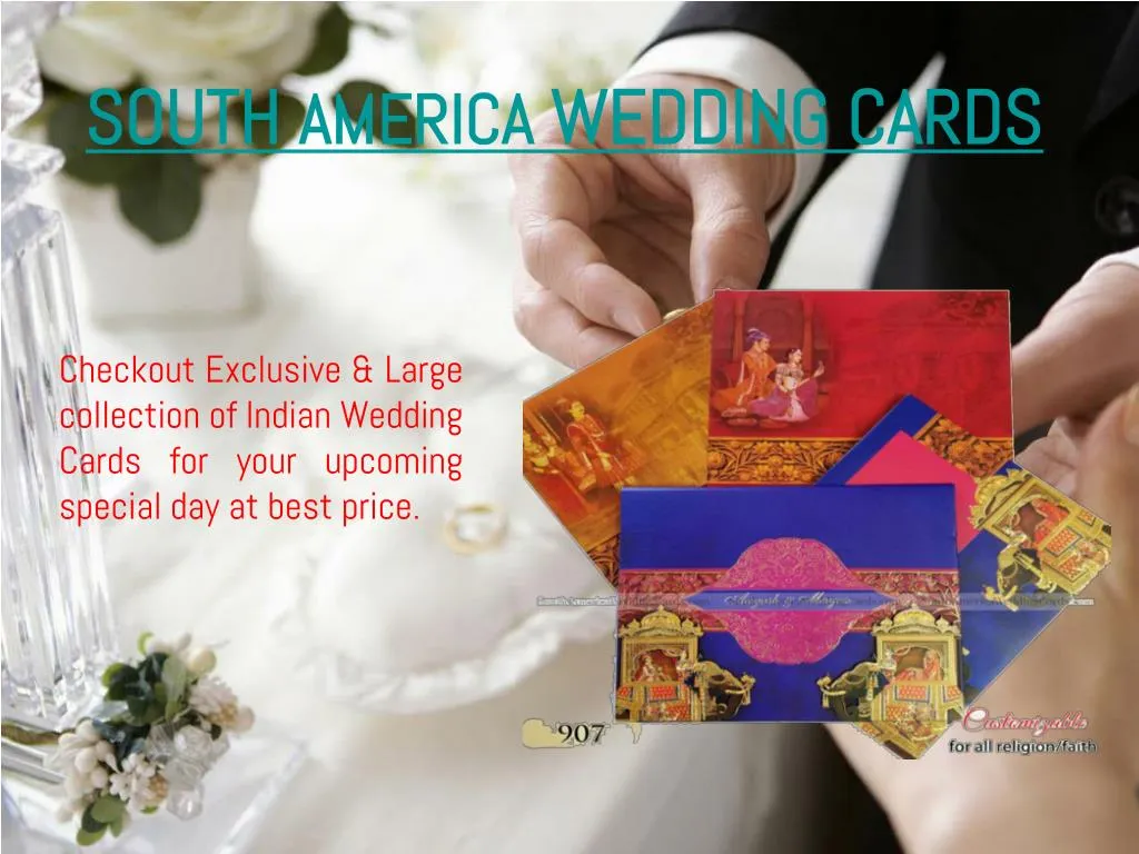 south america wedding cards