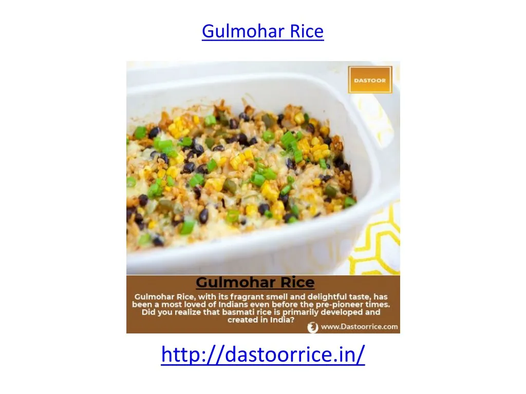 gulmohar rice