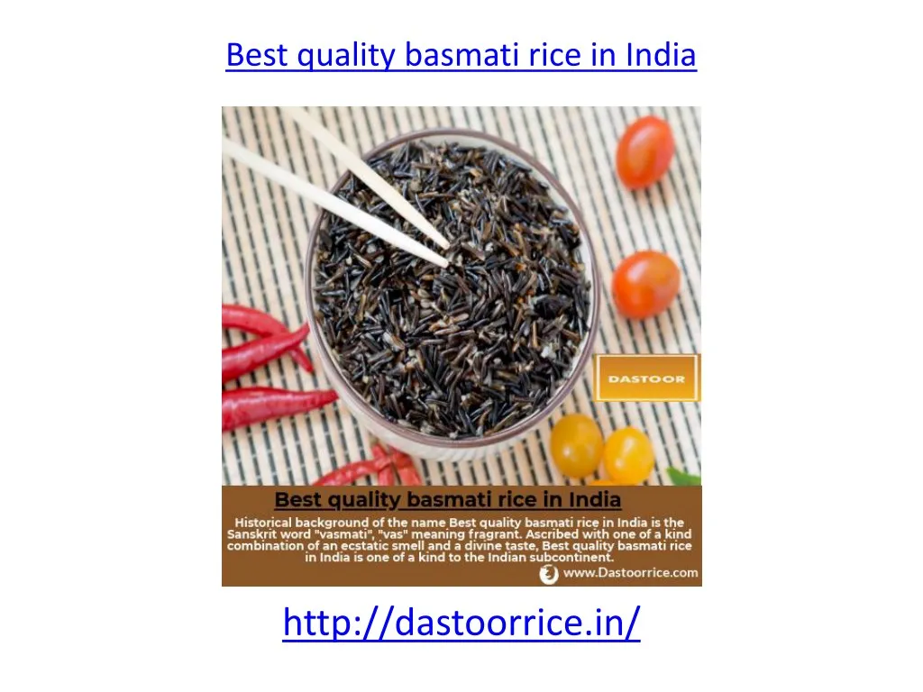 best quality basmati rice in india