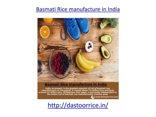 Dastoor basmati Rice manufacture in India