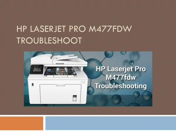 HP LaserJet Pro M477fdw Troubleshooting Tips