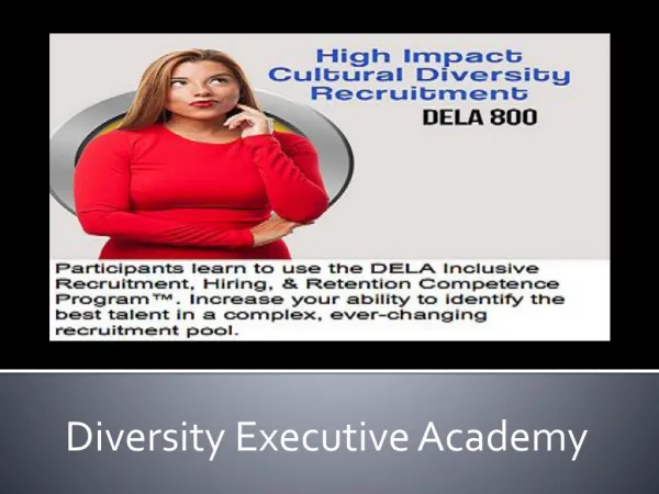 Choose our Diversity and Inclusion Certification Programs