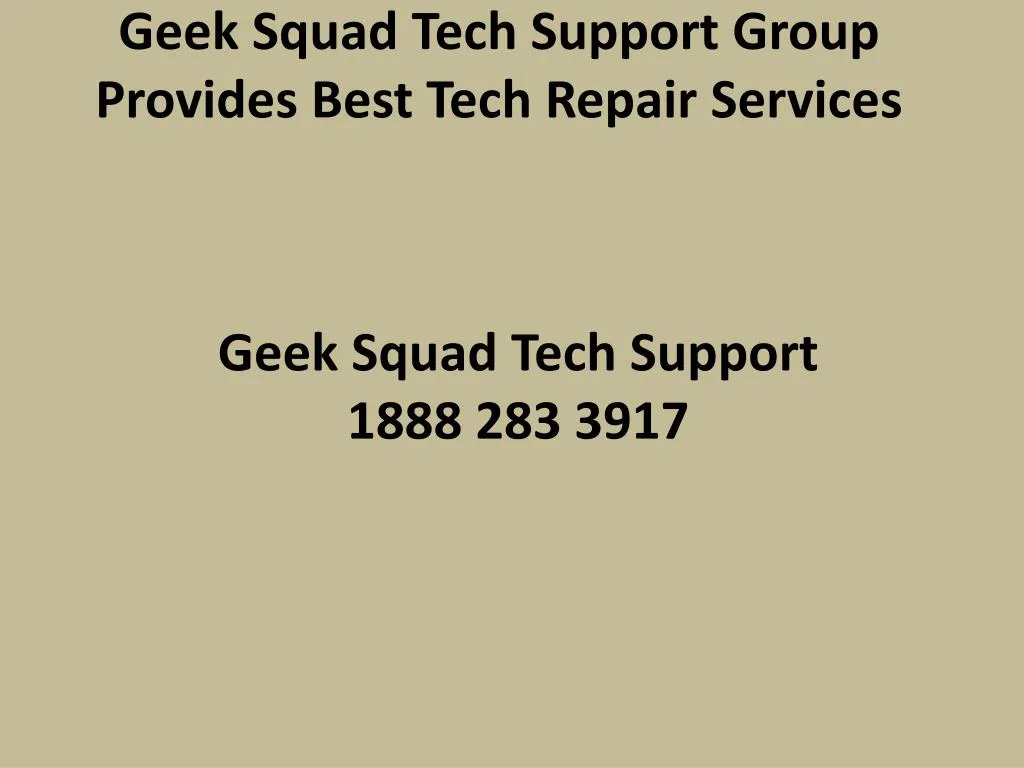 geek squad tech support group provides best tech repair services