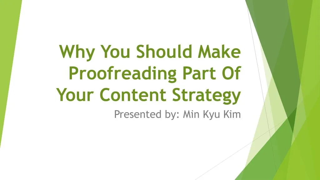 why you should make proofreading part of your content strategy