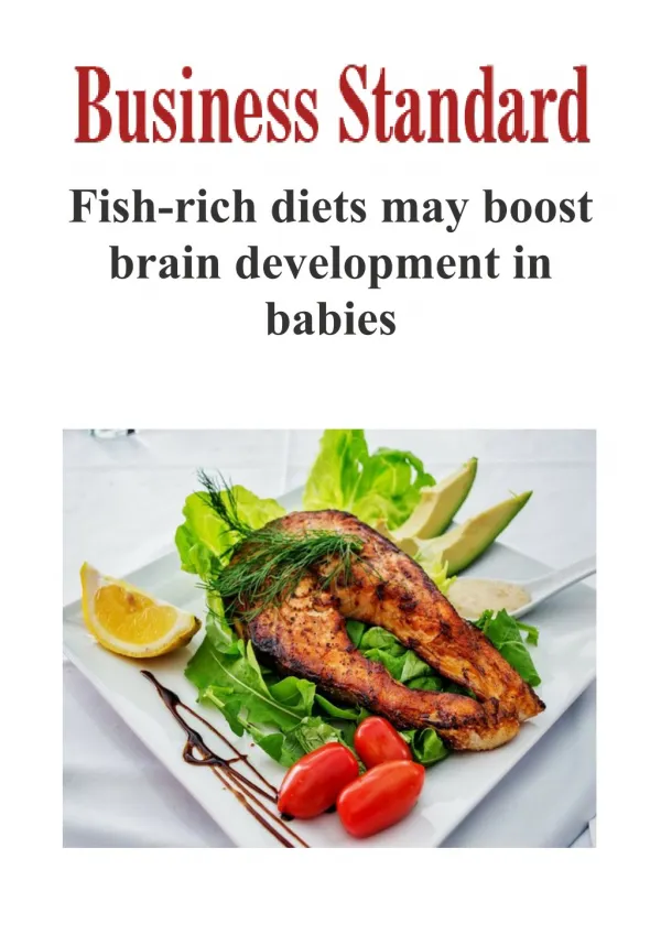 Fish-rich diets may boost brain development in babies