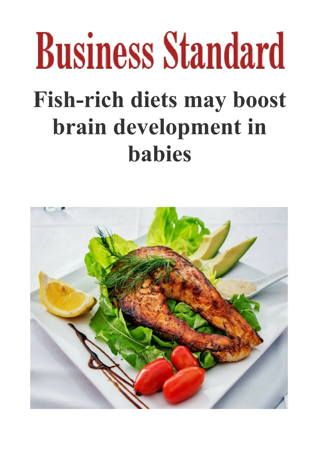 fish rich diets may boost brain development