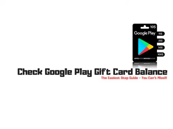 Check Google Play Gift Card Balance - Updated | You Must See!!!