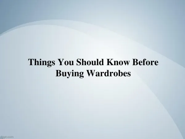 Things You Should Know Before Buying Wardrobes - Betta-Fit Wardrobes Adelaide