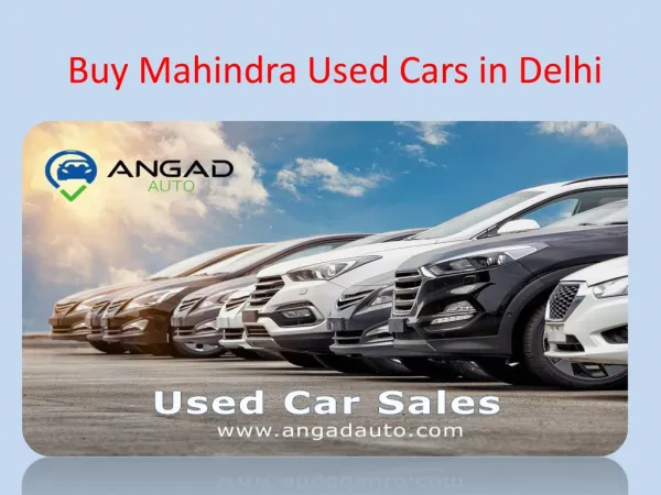 Mahindra Used Cars in Delhi