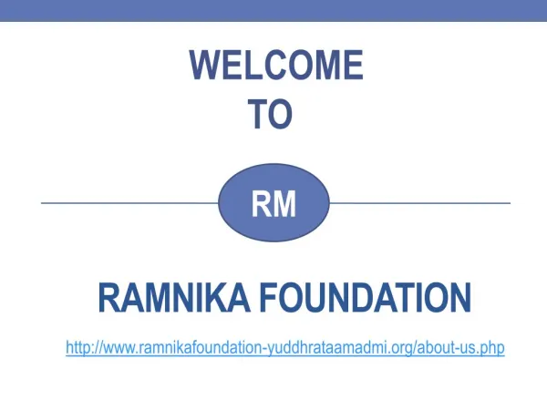 Ramnika foundation - Famous dalit foundations in india