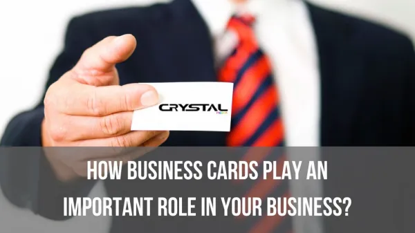 How business cards play an important role in your business ?