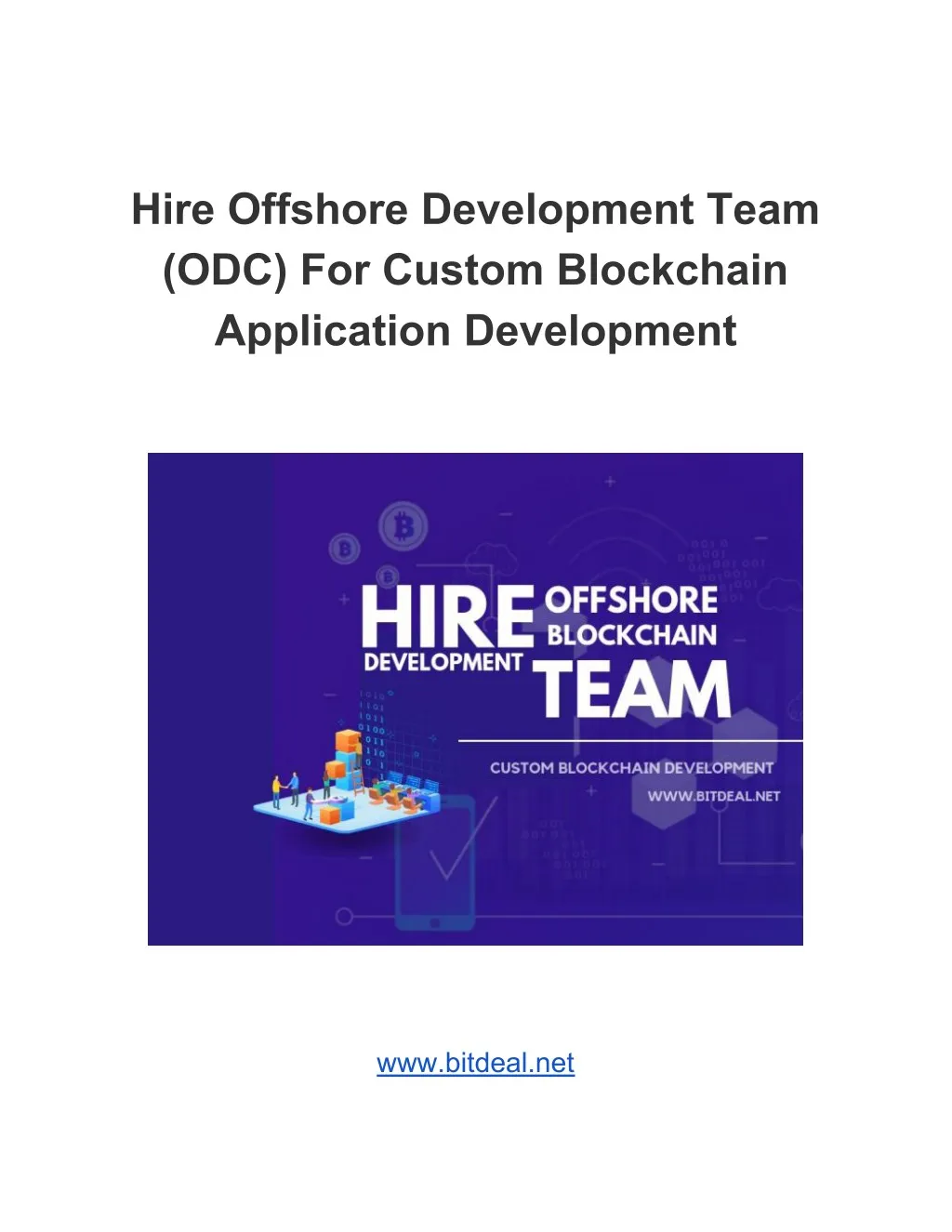 hire offshore development team odc for custom